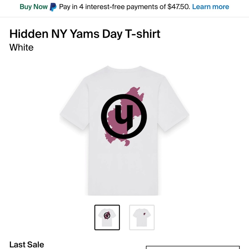 Yams day hidden ny t shirt